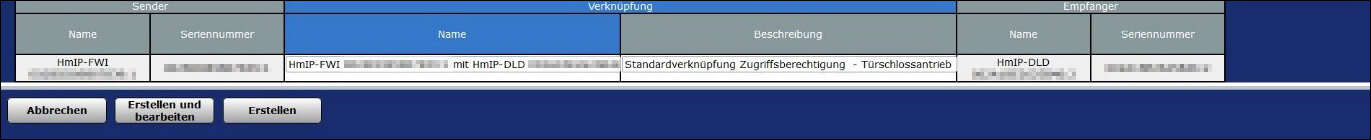 Bild 18: Um die Verknüpfung zu parametrieren, wird „Erstellen und bearbeiten“ gewählt.