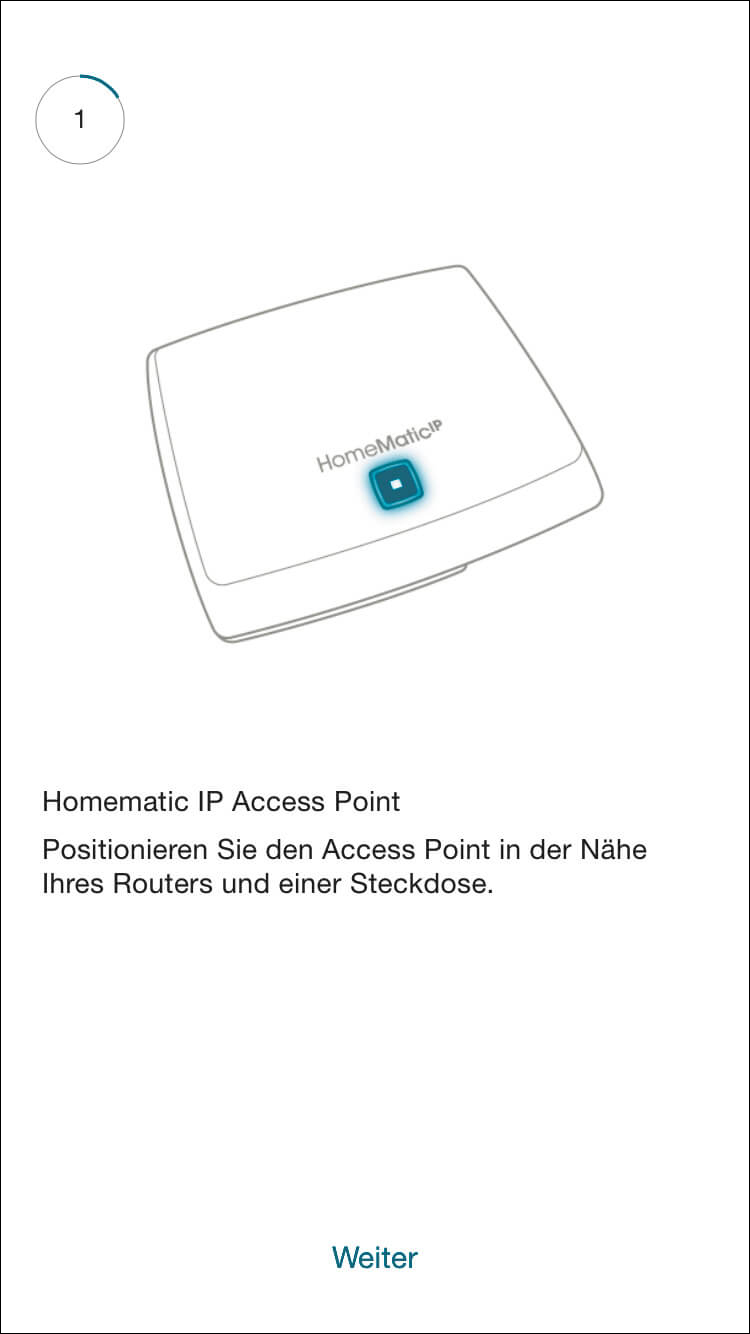 Bild 3: Platzieren Sie den Access Point so, dass Sie ihn mit dem mitgelieferten Netzwerkkabel anschließen können.